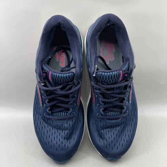 Brooks Dyad 11 Road Running Shoes Women Size 10.5 B Blue Comfort Low Sneakers - Picture 5 of 9